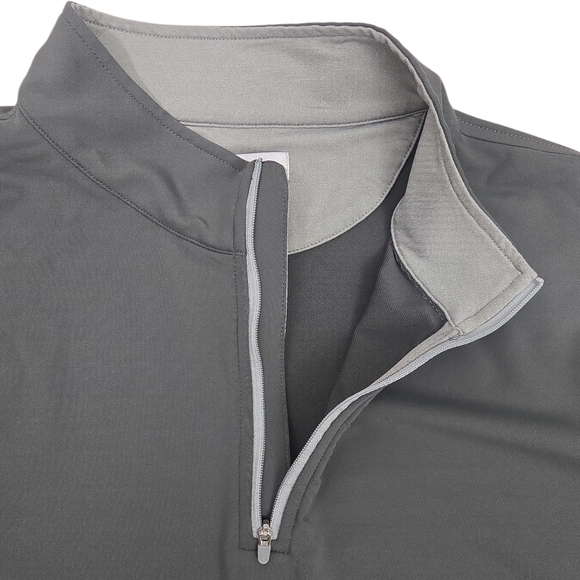Peter Millar Crown Sport Galway Performance Quarter Zip Vest Gray Mens XXL Golf - Picture 4 of 12